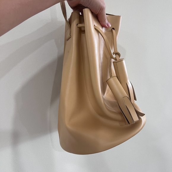 Building Block Leather Bucket Bag - Picture 3 of 6